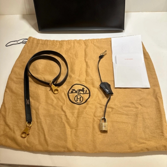 Hermes Kelly 32cm leather handbag with cleaning bill - Picture 6 of 14